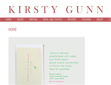 Tablet Screenshot of kirsty-gunn.com